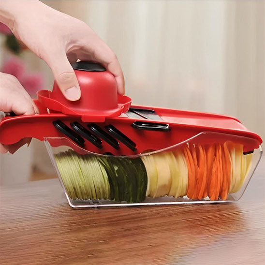 mandoline cuisine ses cinq lame pour couper les legumes