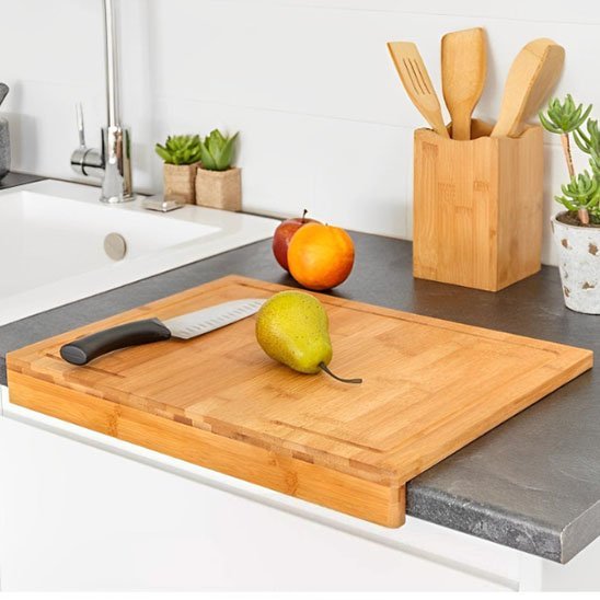 Planche à découper en bois | EcoRobuste™ - actedecuisine.com