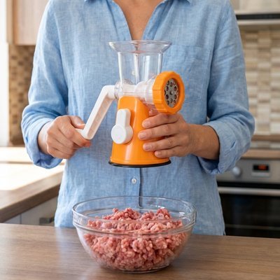 Hachoir à viande manuel | Robuste Pro™ - actedecuisine.com