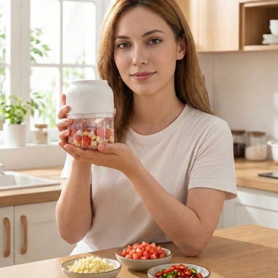 MINI HACHOIR ELECTRIQUE | Rapide et Pratique™ - actedecuisine.com