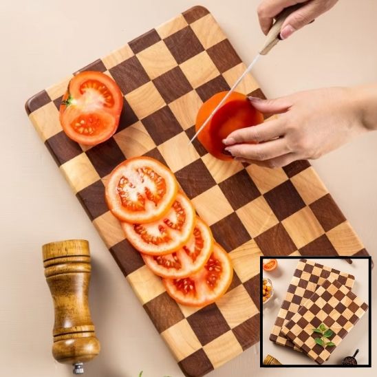 Planche à découper bois | Artisanale Robuste™ - actedecuisine.com