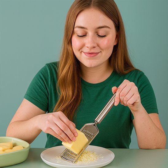 Râpe à fromage | Ergonomique Ultra - Tranchante - actedecuisine.com